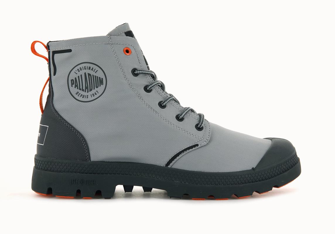 Zapatos Palladium Pallafin Recycle Altas Mujer - Gris Oscuro ||QZGR-79064||